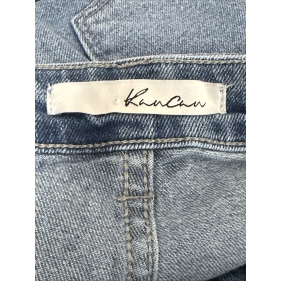 KanCan Women's 7/27 Bootcut Cargo Denim Jeans Blue Inseam 31.5" - Picture 10 of 15